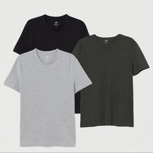 H&M Slim Fit Cotton Piqué T-Shirt Bundle